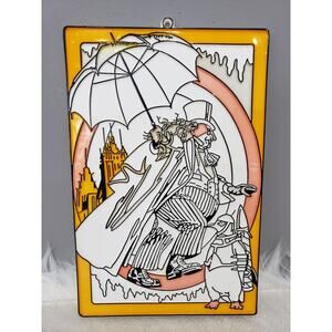 1992 Batman Paint‎ by Numbers Plastic Window Wall Decor Hanging Retro 90s